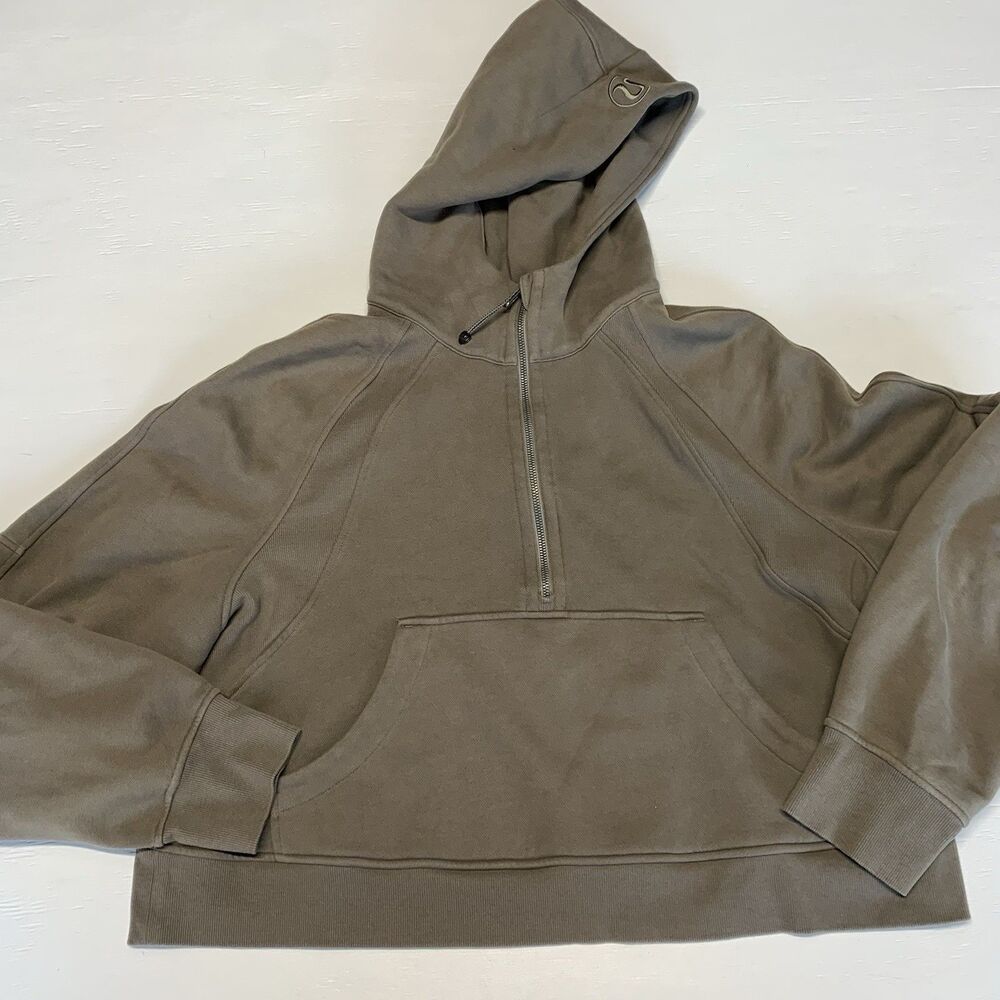 Lululemon Women’s Scuba Oversized Half-Zip Hoodie Size XL/XXL, Brown Sold Out